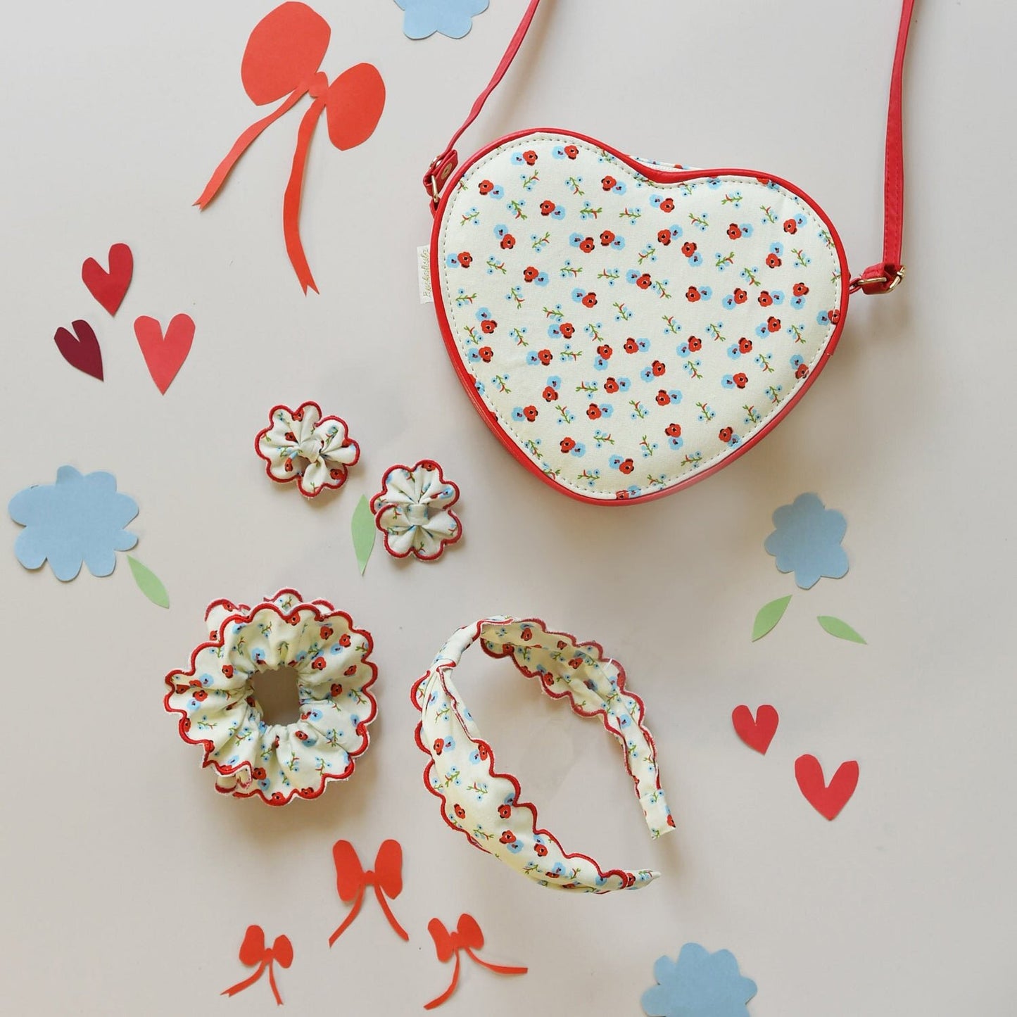 Rockahula Martha Ditsy Scallop Bow Clips