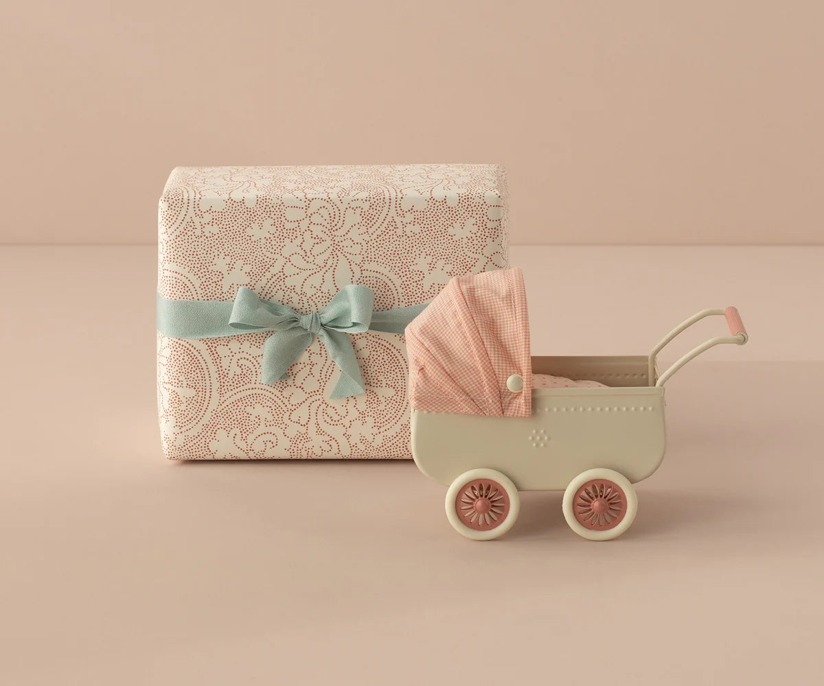 Maileg Gift wrap, 10m - Mae Red
