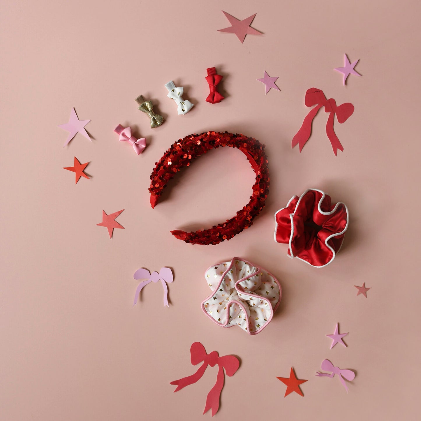 Rockahula Sequin Velvet Headband - Red