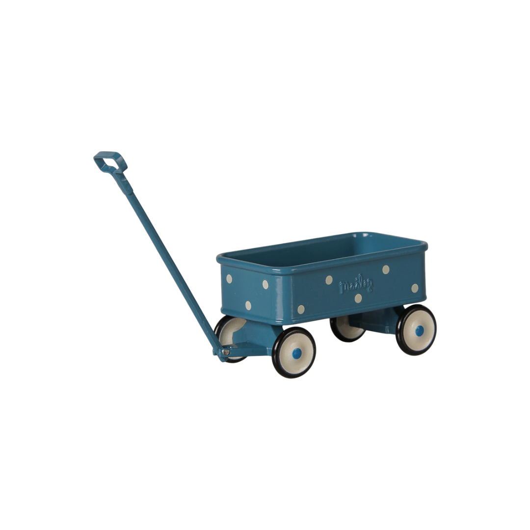Maileg Wagon, Mouse - Blue