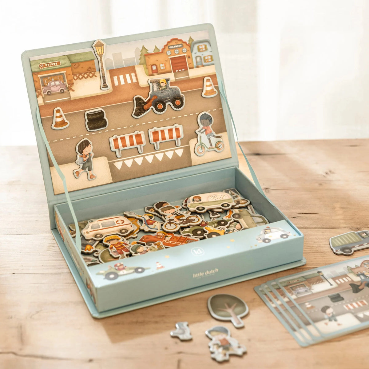 Little Dutch Magnetic Play Board Jim’s Vehicles FSC