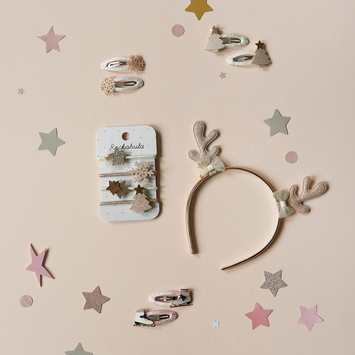 Rockahula Shimmer Snowflake Clips