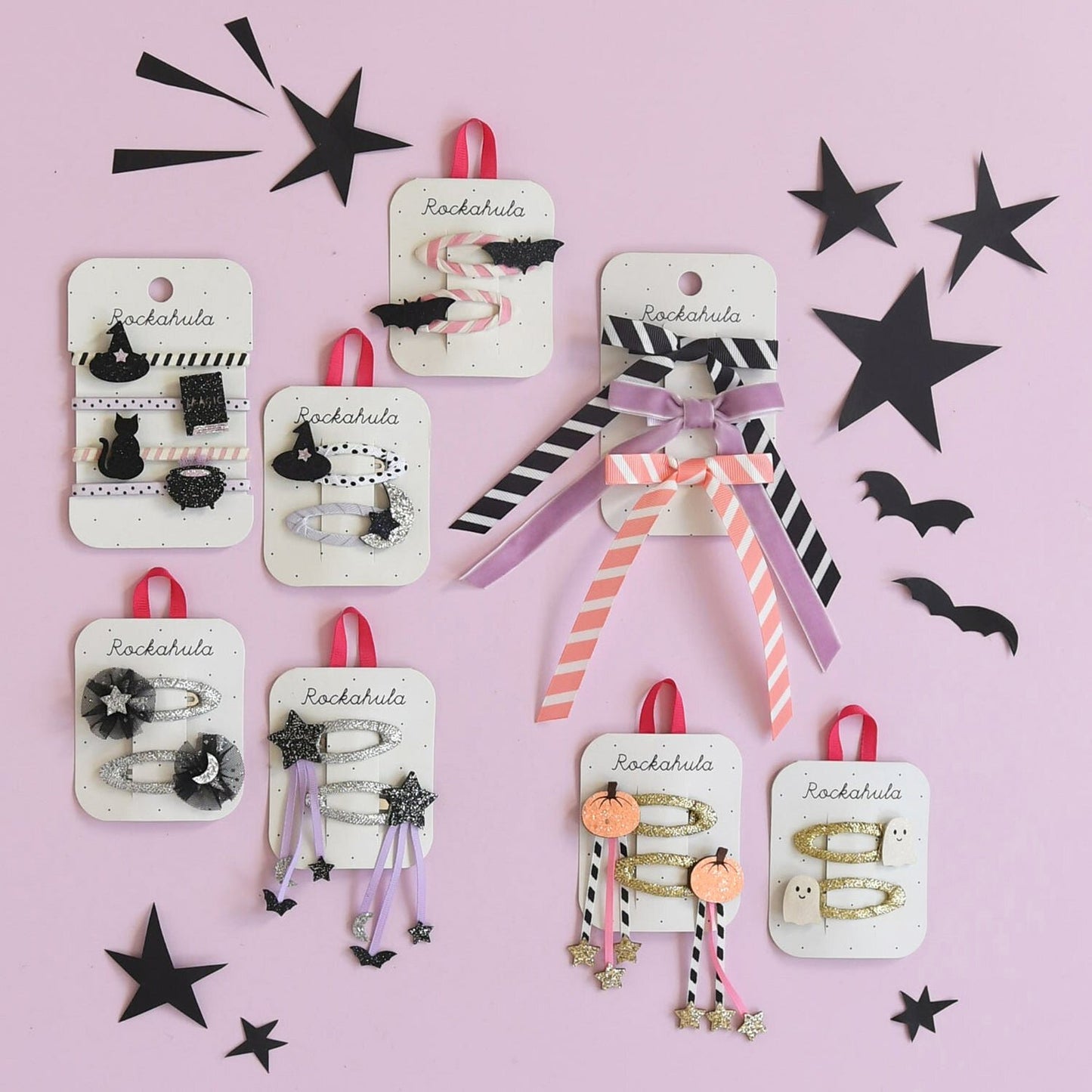Rockahula Halloween Boo-tiful Long Bow Clips