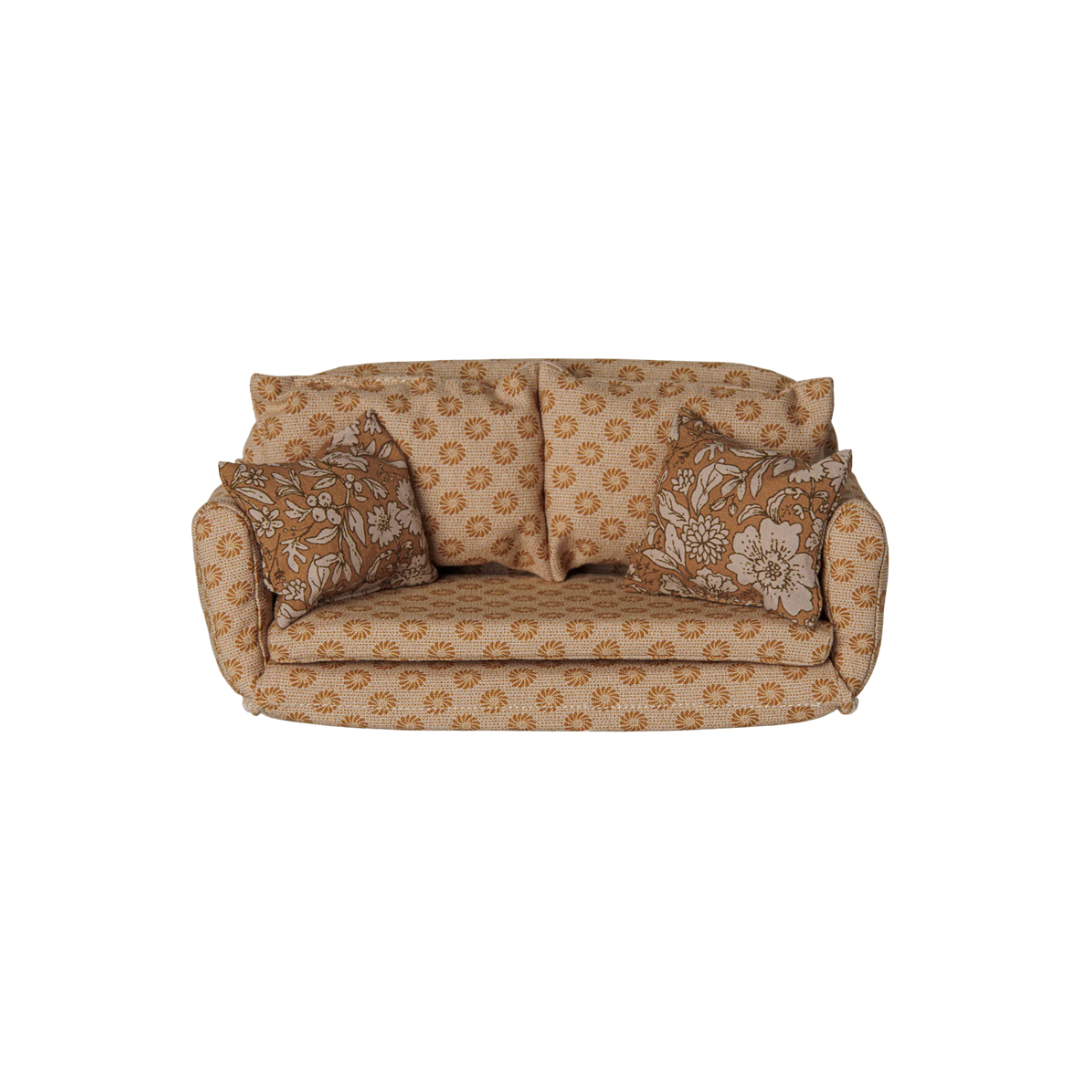 Maileg Sofa bed, Mouse, Large - Ocher