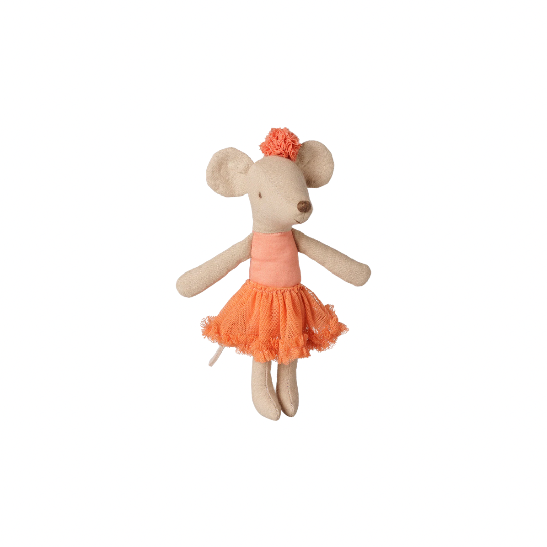 Maileg Ballerina mouse, Big sister - Dusty coral