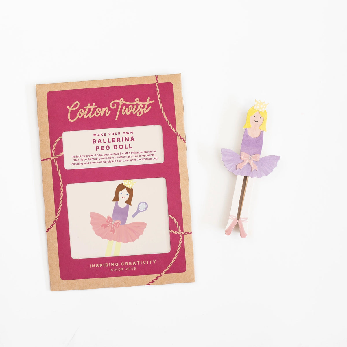 Cotton Twist Make Your Own Ballerina Peg Doll