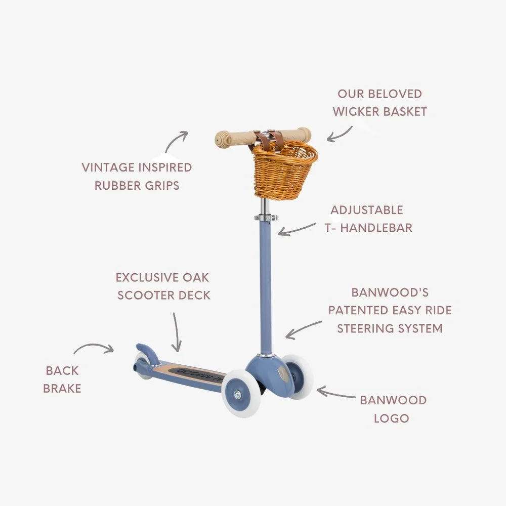 Banwood 3-Wheeled Scooter - Blue