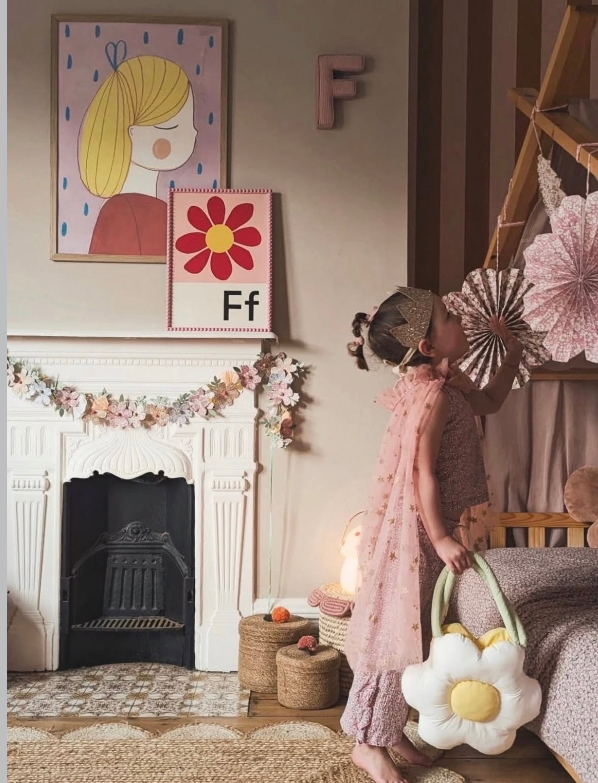 Meri Meri x Liberty Paper Flower Garland