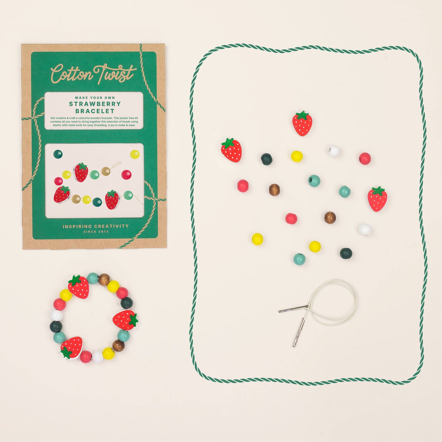 Cotton Twist Make Your Own Strawberry Bracelet