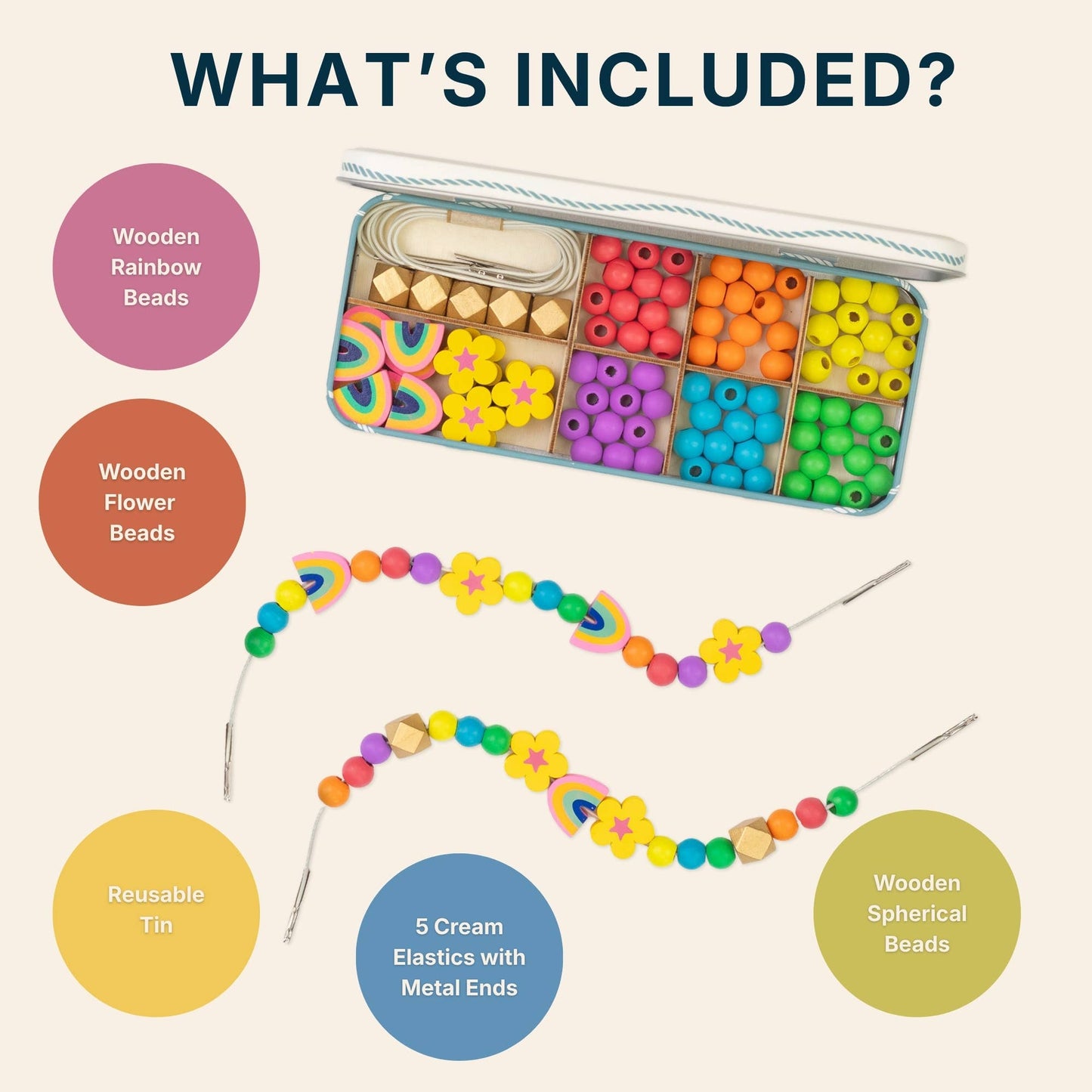 Cotton Twist (WE PREPAY ALL USA DUTIES) - Rainbow Bracelet Bead Kit