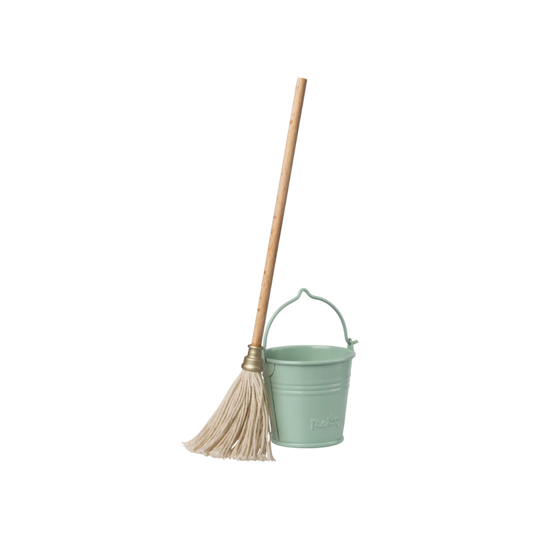 Maileg Bucket & Mop, Miniature