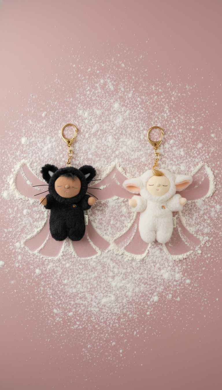 Olli Ella Cozy Bag Charm Black Cat Knox