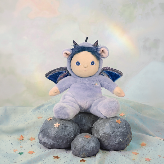 Dinky Dinkum Dusty Dragon by Olli Ella – Limited Edition Mini Magical Plush Toy