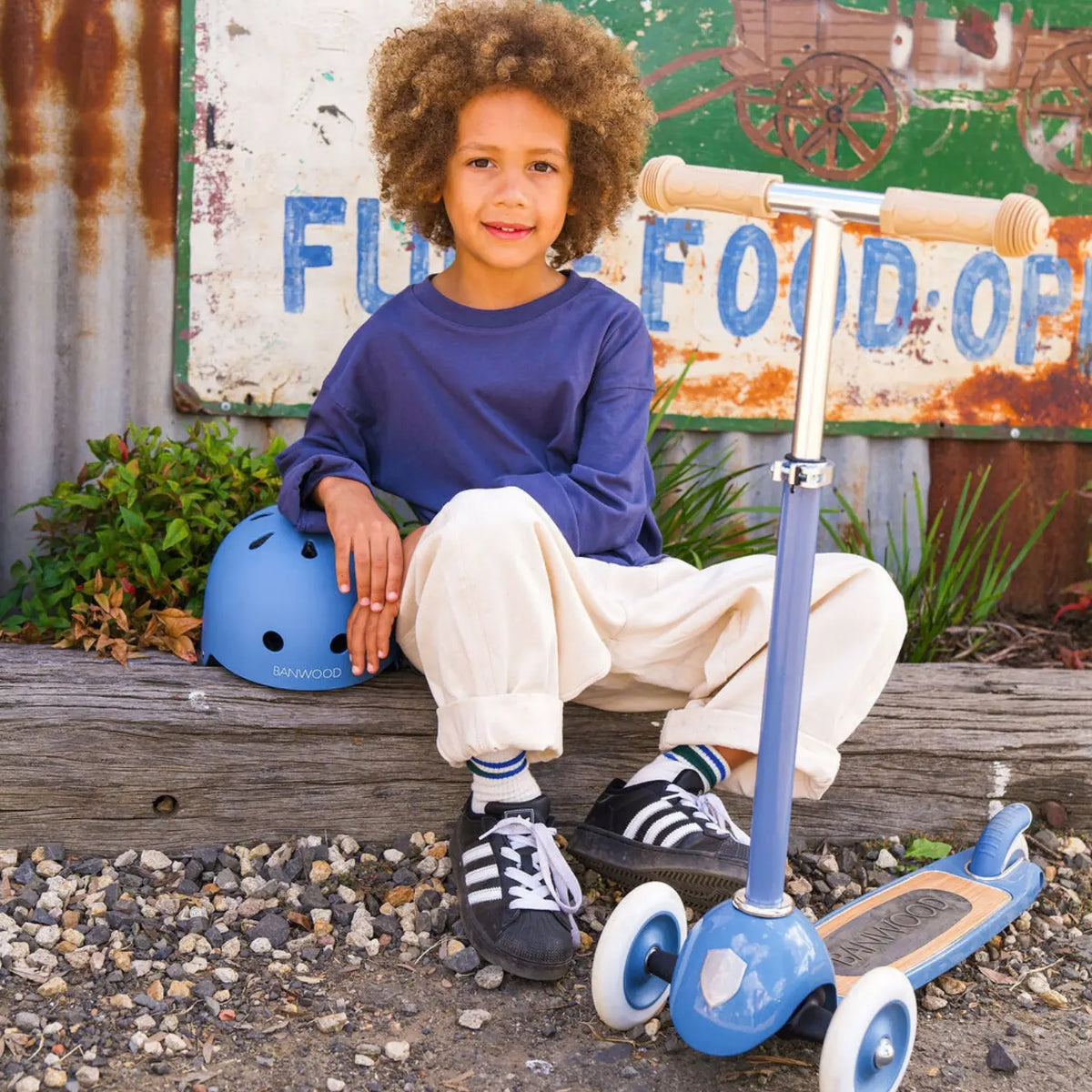 Banwood 3-Wheeled Scooter - Blue