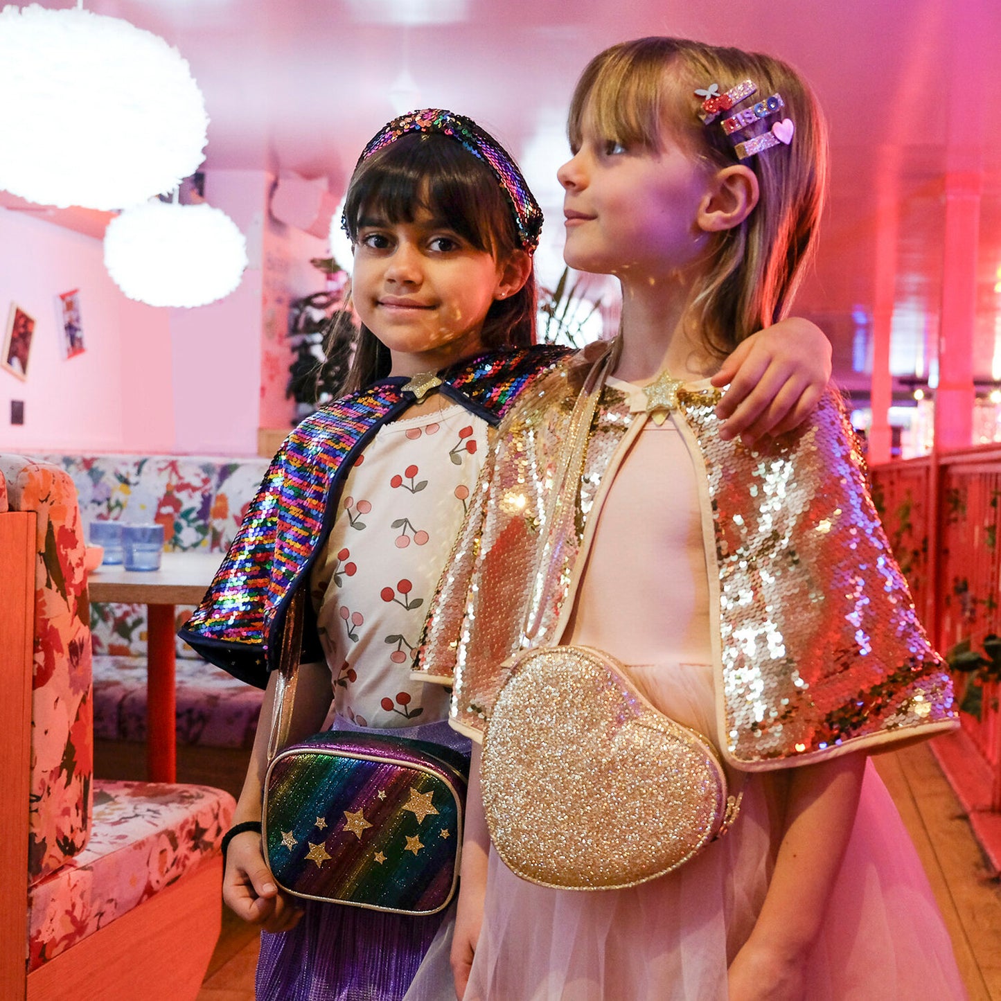 Rockahula Love Heart Gold Glitter Bag
