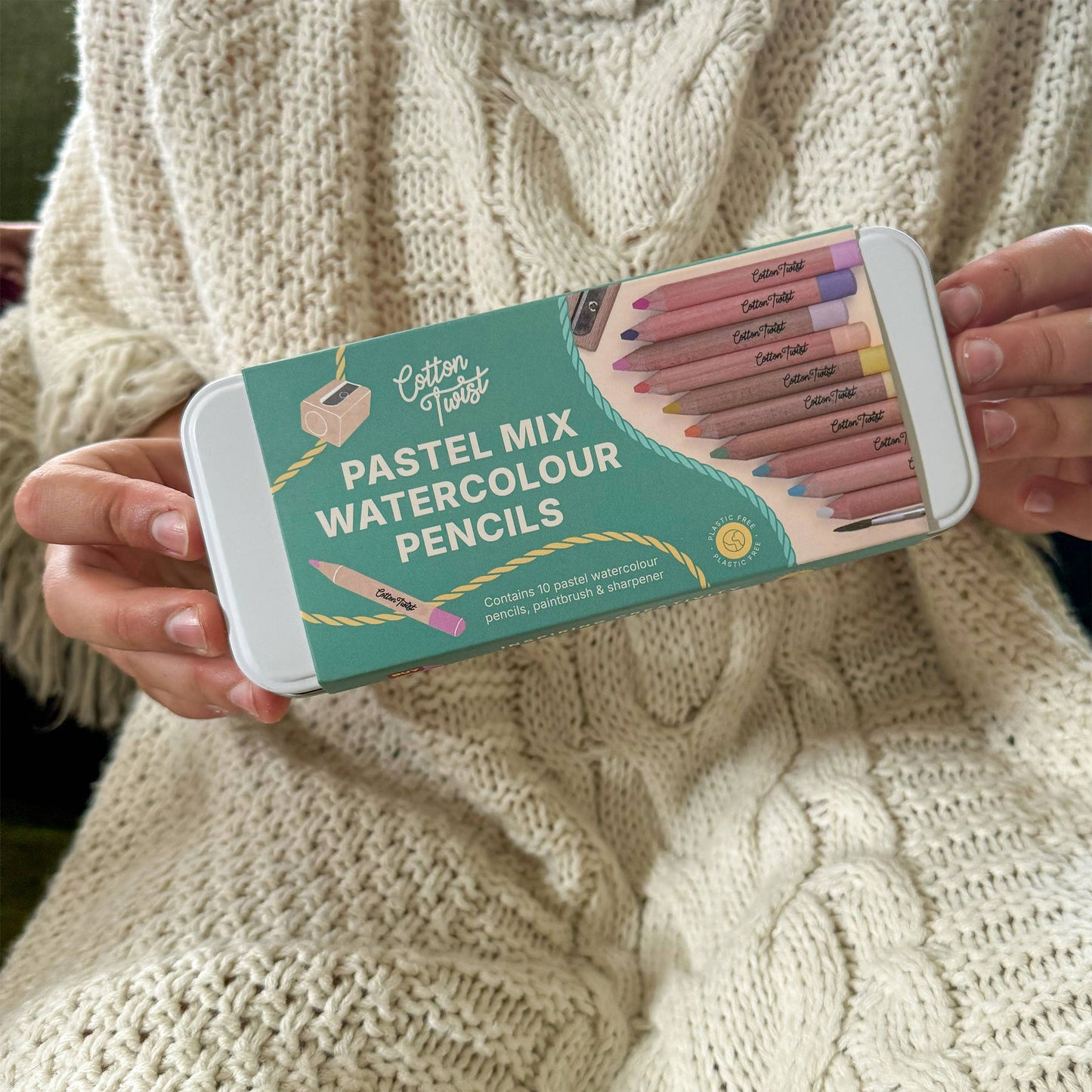 Cotton Twist Pastel Mix Watercolour Pencils Set