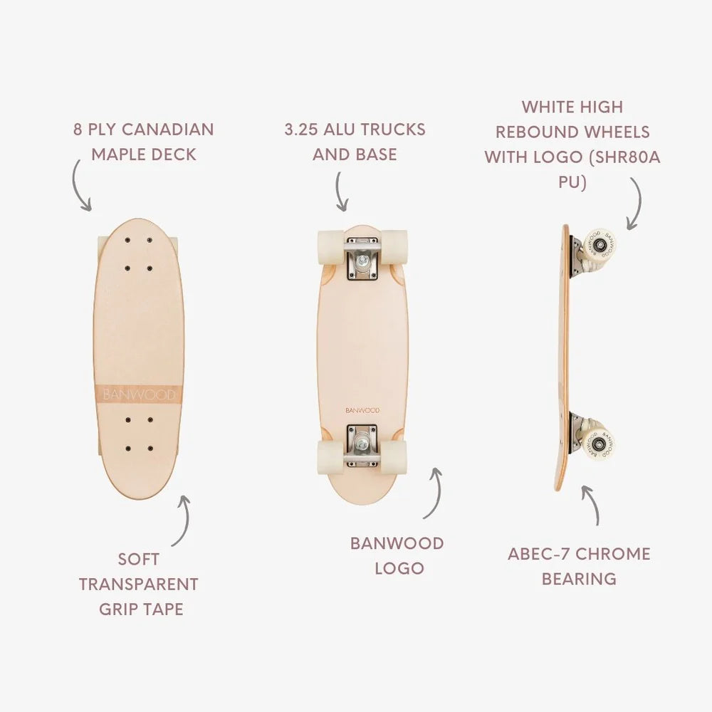 Banwood Skateboard - Cream