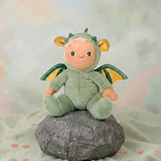 Dinky Dinkum Dax Dragon by Olli Ella – Limited Edition Mini Magical Plush Toy