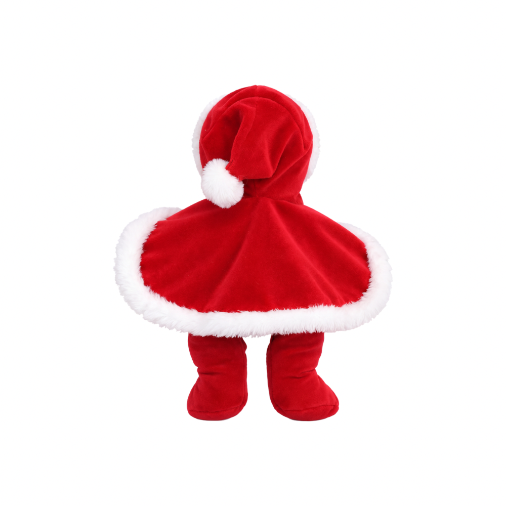 Olli Ella Holiday Hollow Carol Claus Dinky Dinkum back of the doll with her red Santa cape