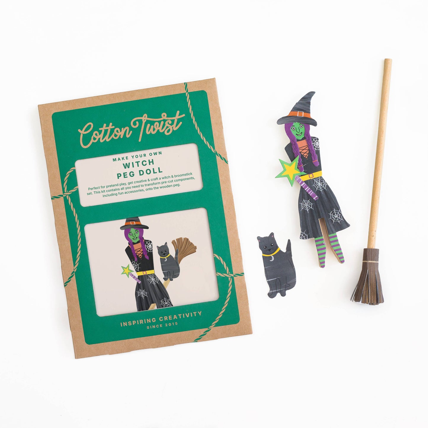 Cotton Twist - Make Your Own Witch Peg Doll