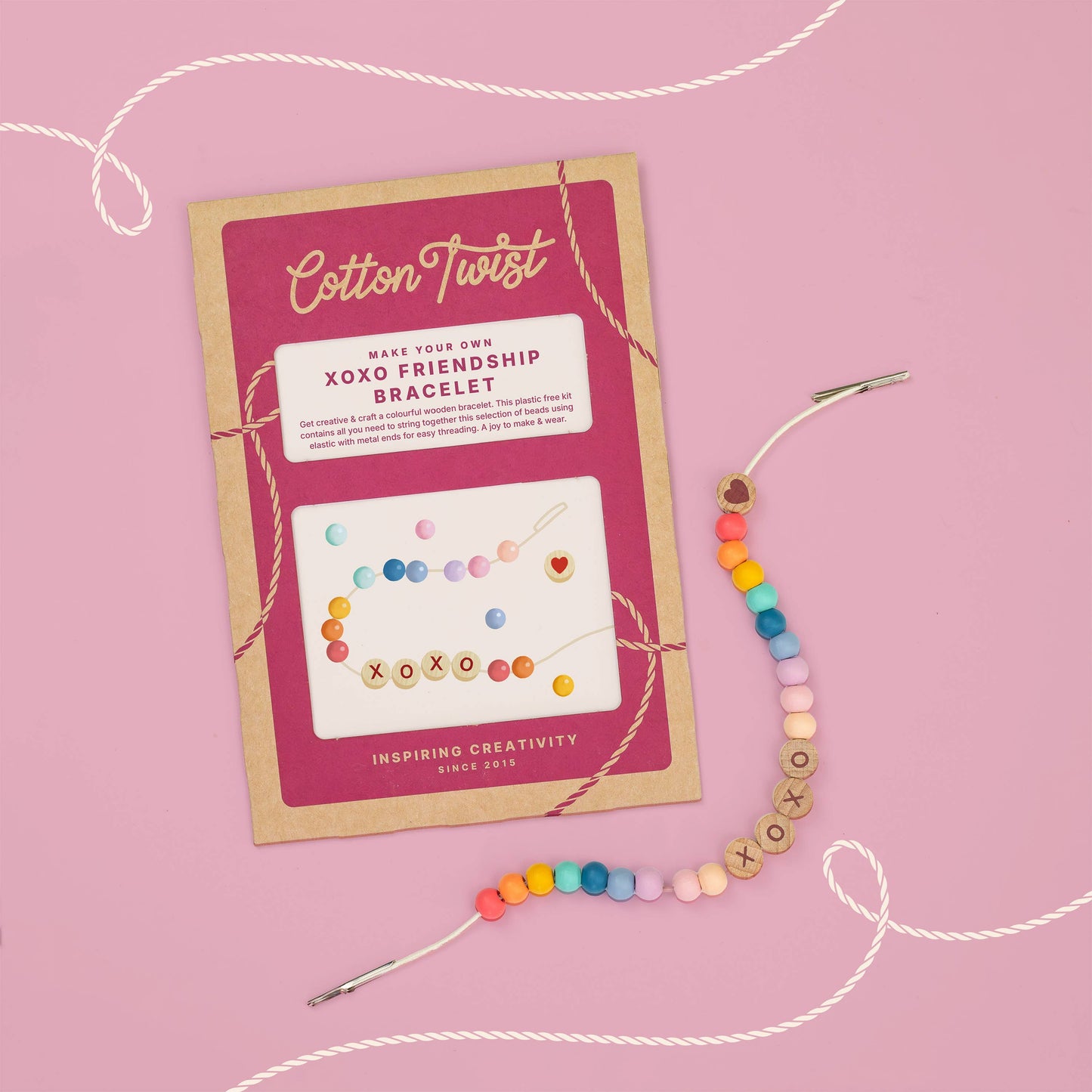 Cotton Twist XOXO Friendship Bracelet Kit