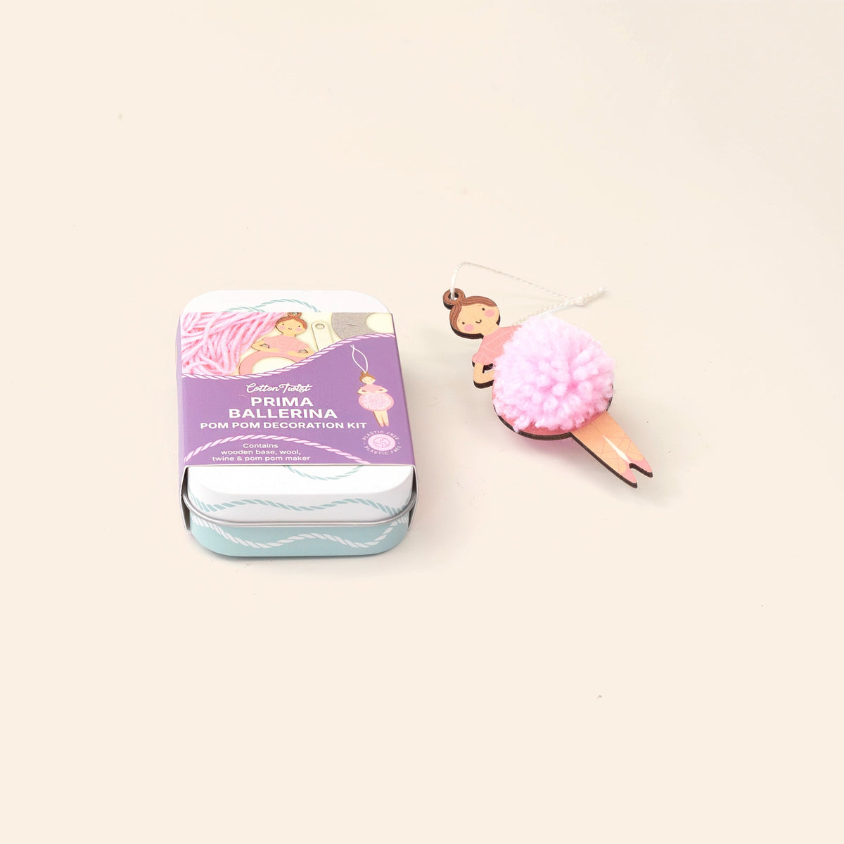Cotton Twist Make Your Own Pom Pom Ballerina Gift Kit