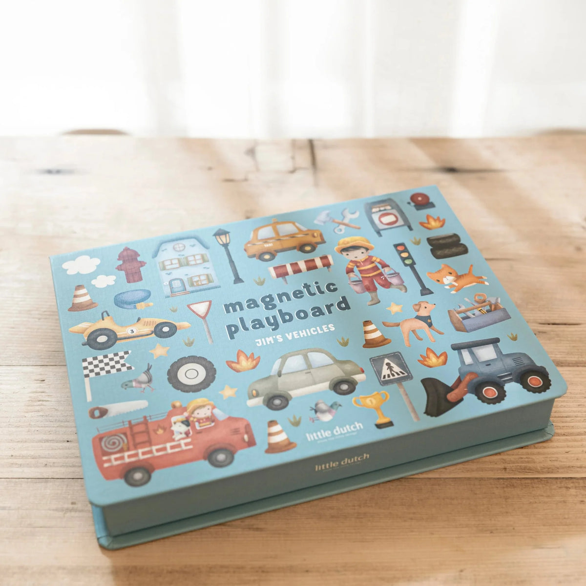 Little Dutch Magnetic Play Board Jim’s Vehicles FSC