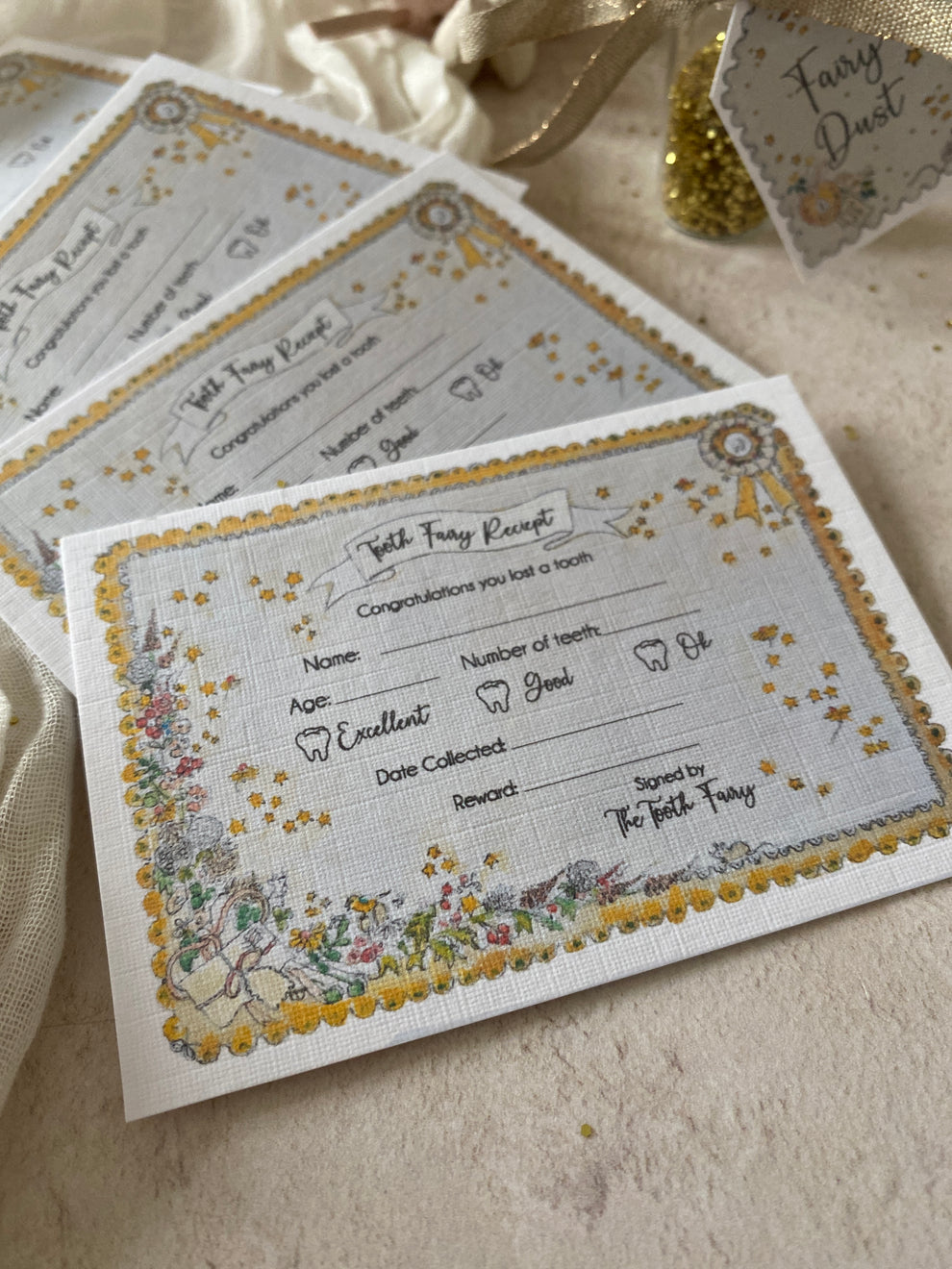 Tooth Fairy Mini Receipt Cards - Starter Pack – Mouse in a Box