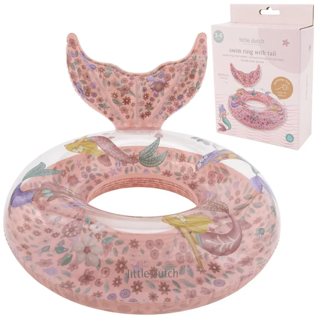 Little Dutch Dreamy Mermaid Swimring 91cm + Tail