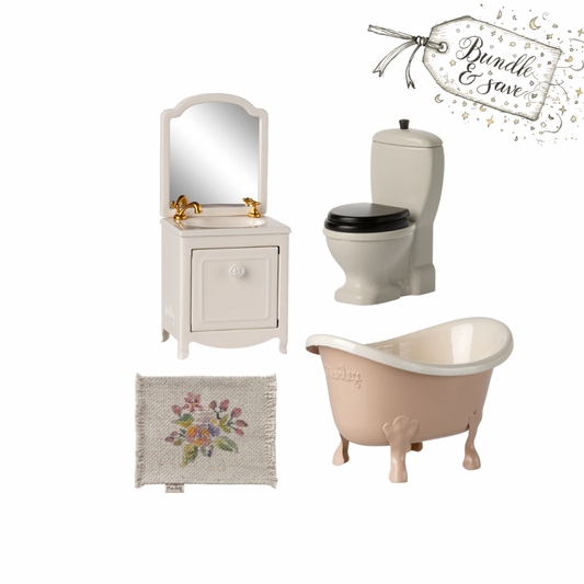 Maileg Bathroom Bundle - Rose