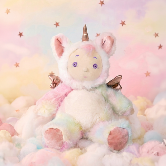 Cozy Day Dinkum Sunbeam by Olli Ella – Magical Unicorn Plush Toy suitable Newborns