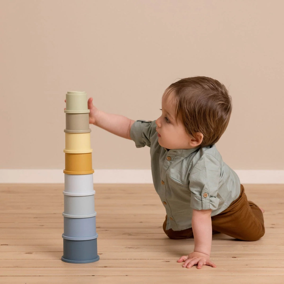 Little Dutch Stacking Cups - Blue