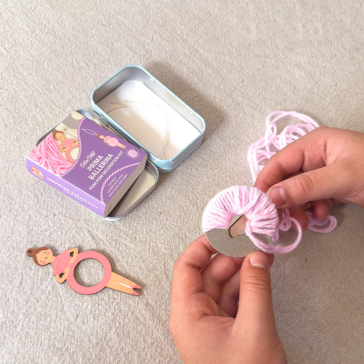 Cotton Twist Make Your Own Pom Pom Ballerina Gift Kit
