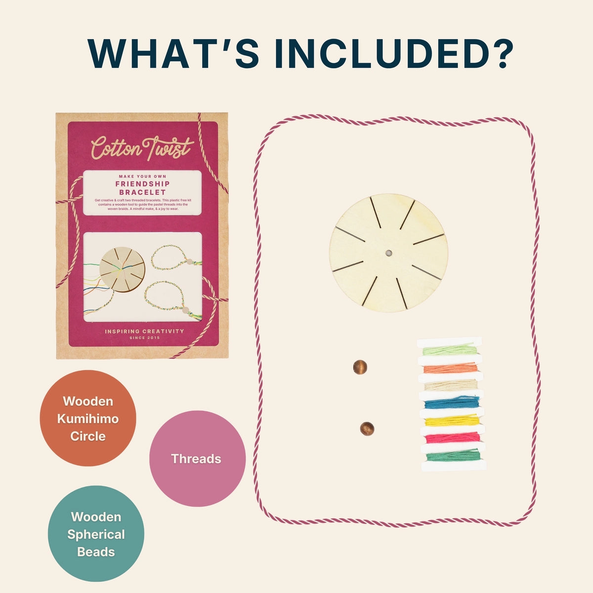 Cotton Twist Make Your Own Friendship Bracelet Kit
