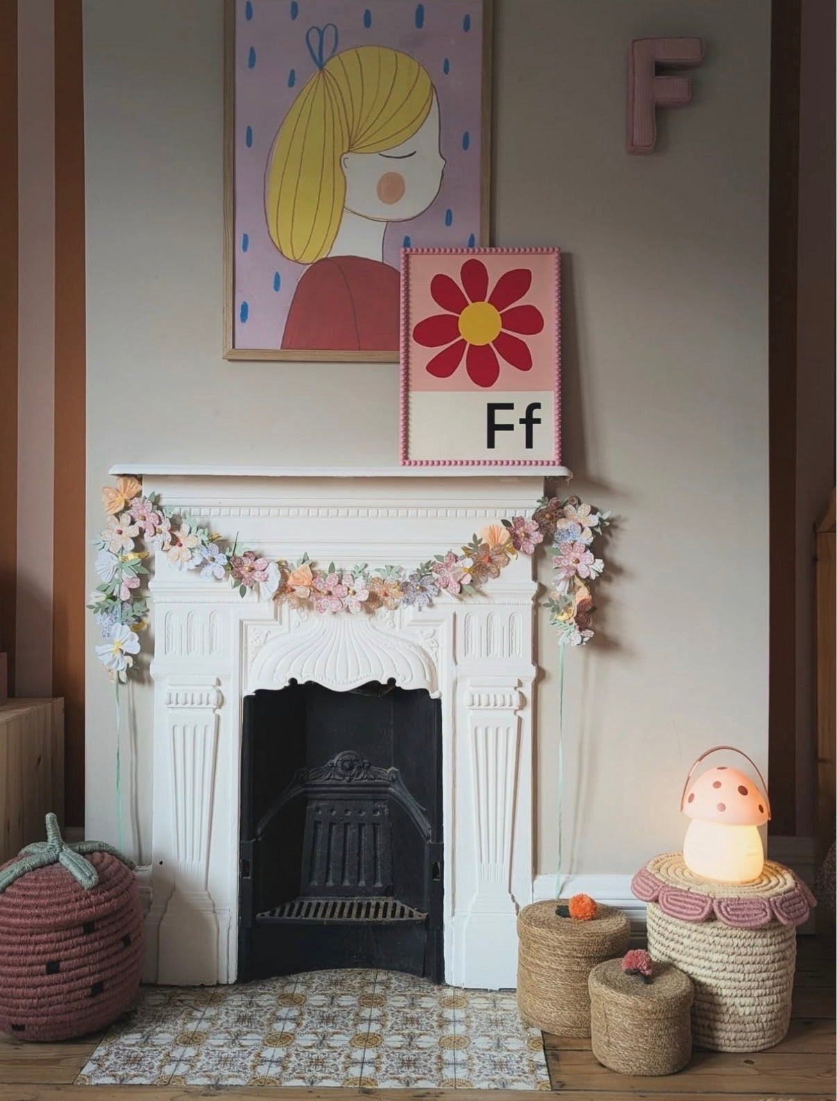 Meri Meri x Liberty Paper Flower Garland
