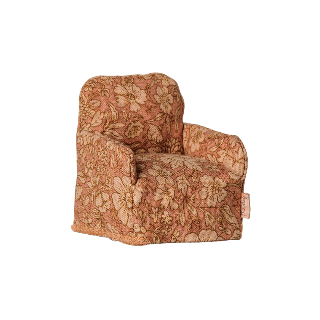Maileg Folding chair, Mouse - Flower