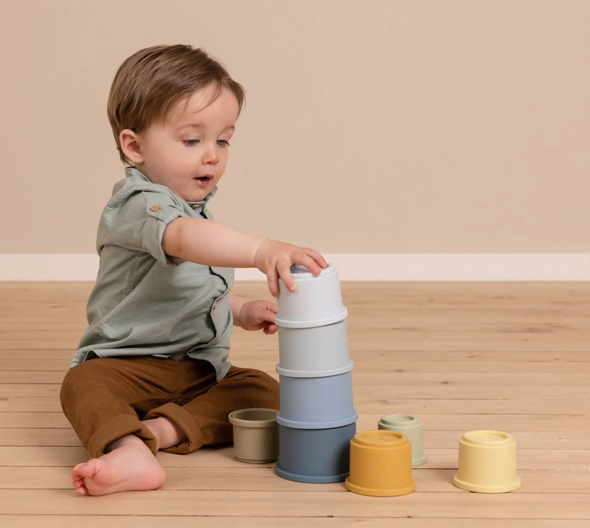 Little Dutch Stacking Cups - Blue