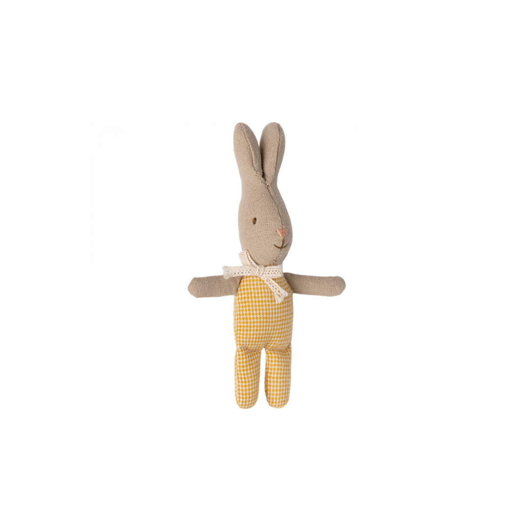 Maileg Rabbit, My - Yellow check