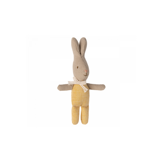Maileg Rabbit, My - Yellow check