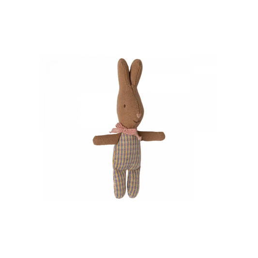 Maileg Rabbit, MY - Rose/Blue check