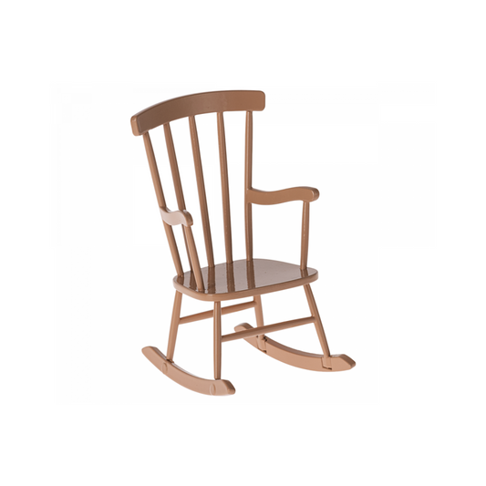 Maileg SS24 Rocking chair, Mouse - Dark powder