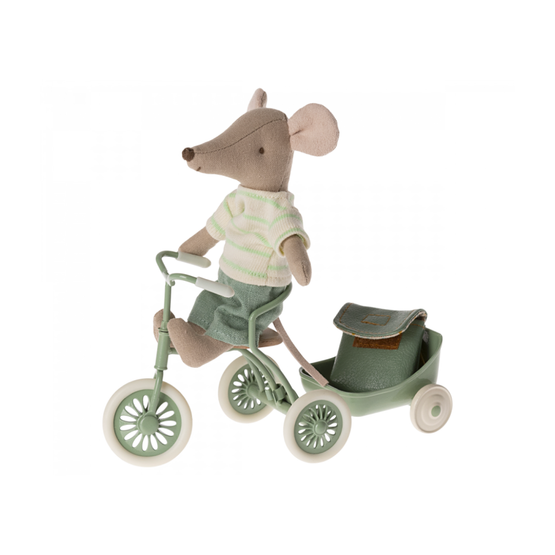 Maileg SS24 Tricycle Mouse gift set - Green (DUE END JUNE)