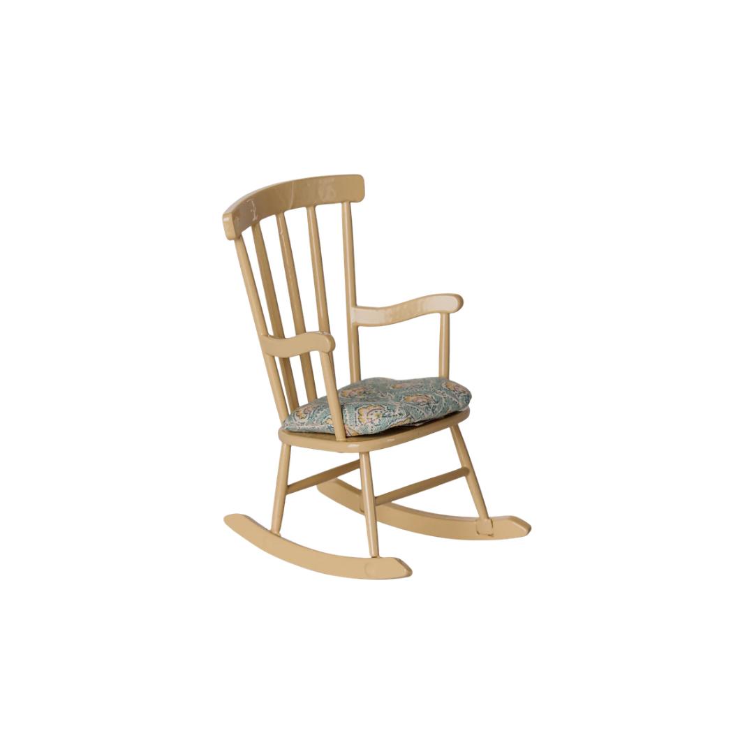 Maileg Rocking chair, Mouse - Wheat