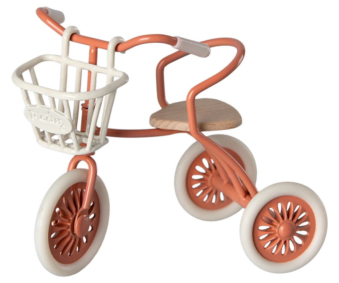 Maileg Tricycle Mouse Gift Set - Coral