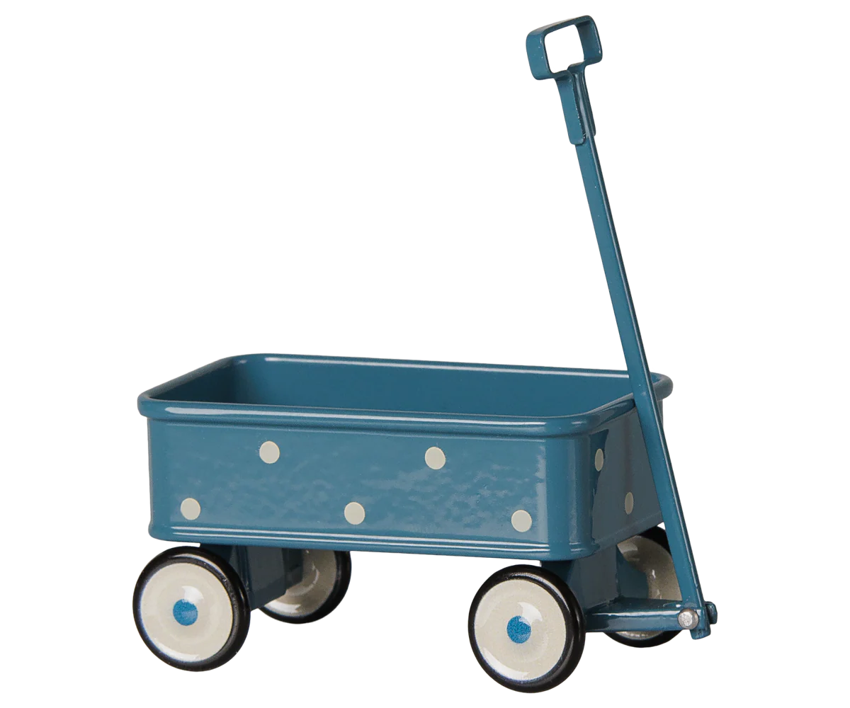 Maileg Wagon, Mouse - Blue