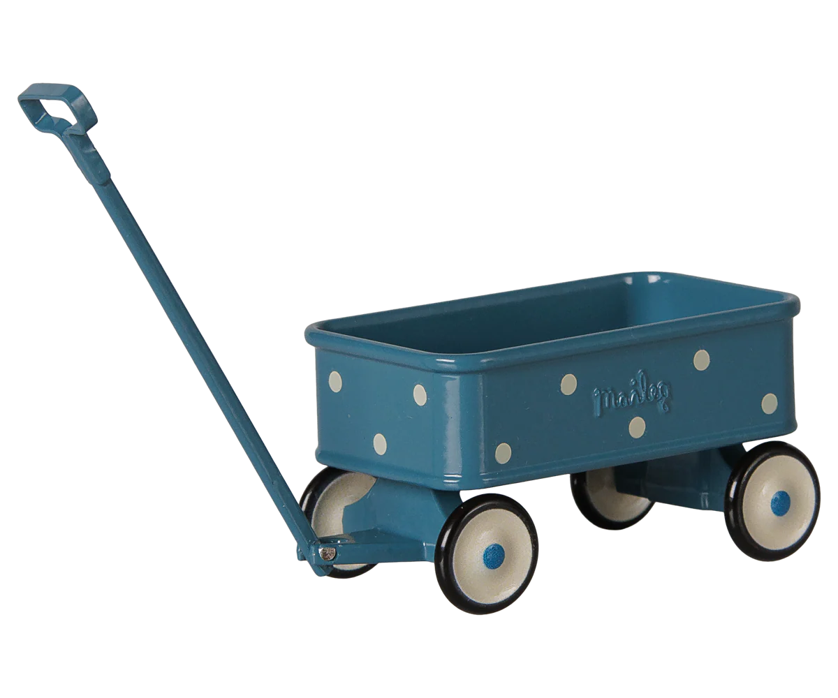 Maileg Wagon, Mouse - Blue