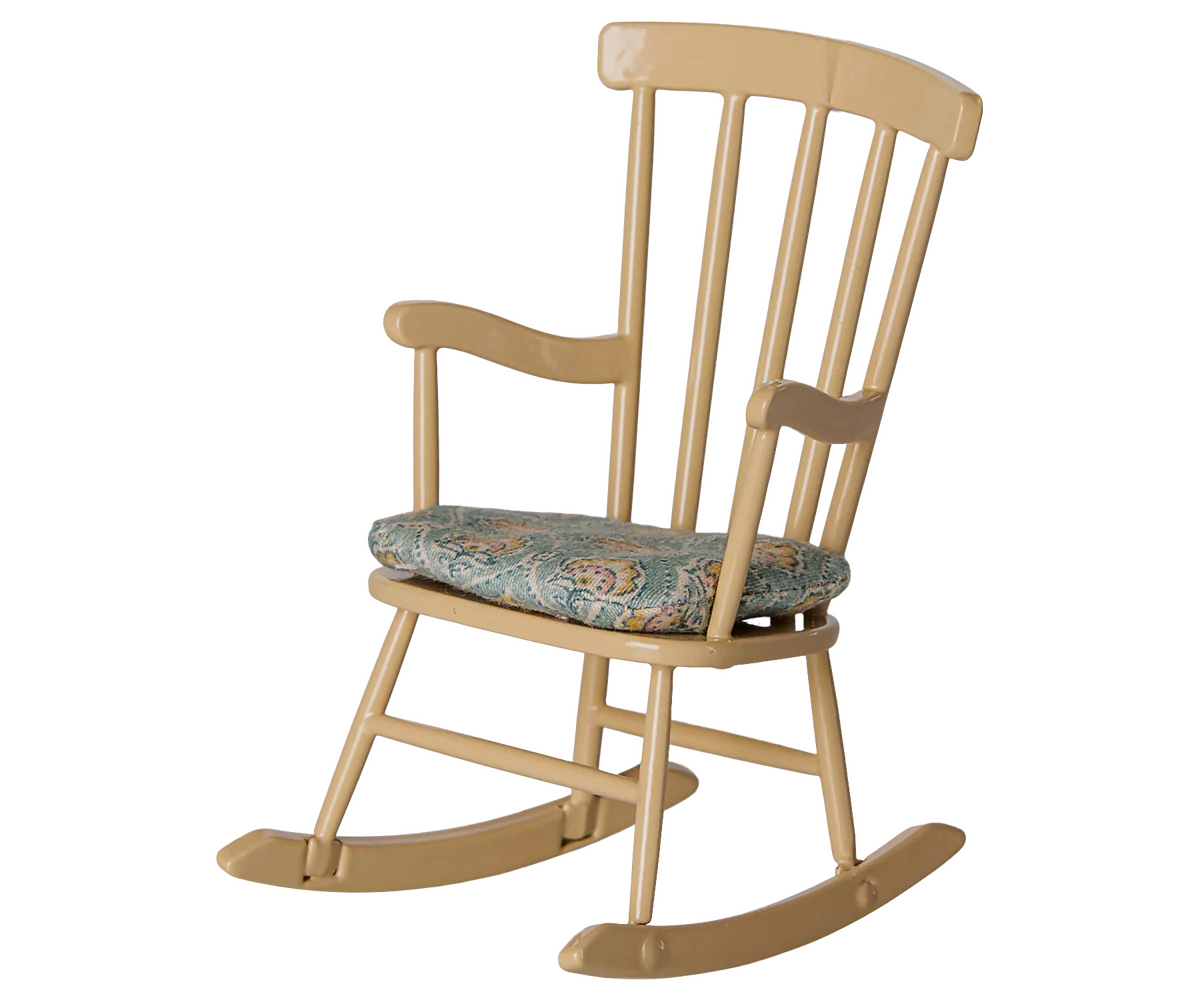 Maileg Rocking chair, Mouse - Wheat