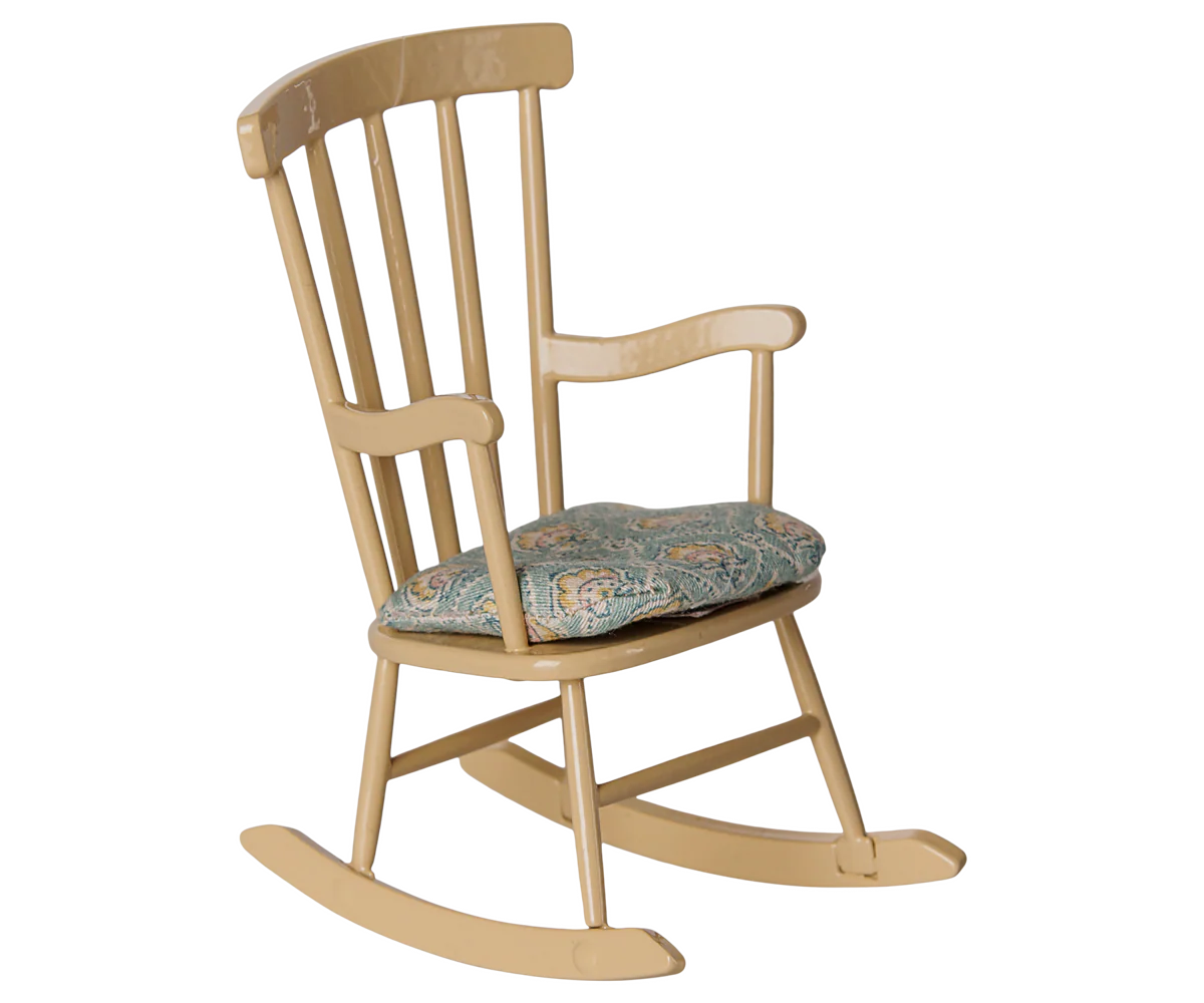 Maileg Rocking chair, Mouse - Wheat