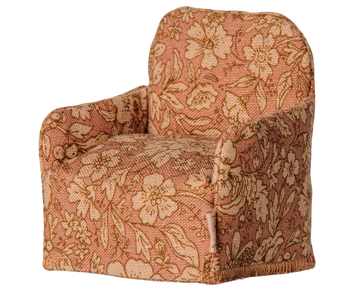 Maileg Folding chair, Mouse - Flower