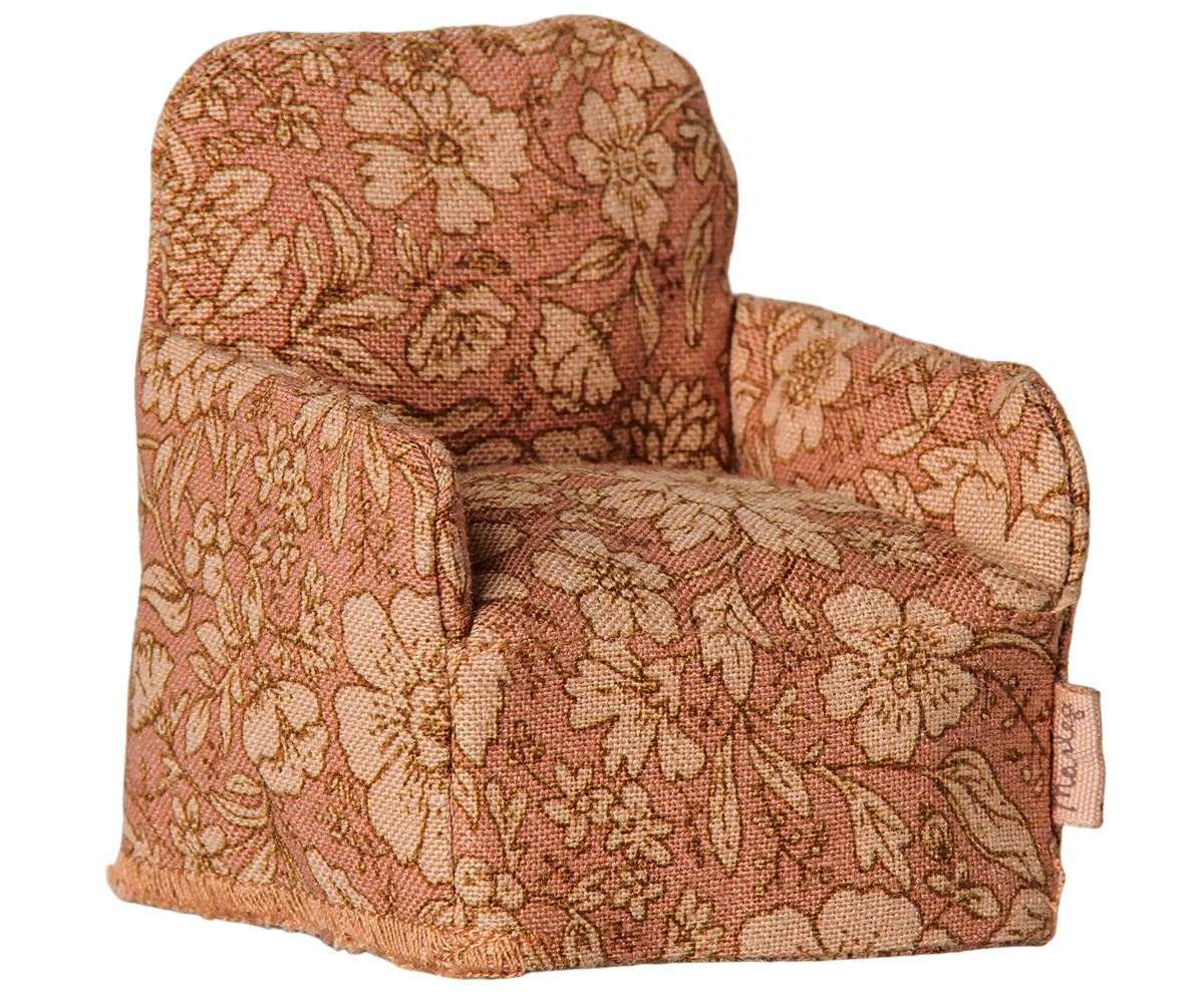 Maileg Folding chair, Mouse - Flower